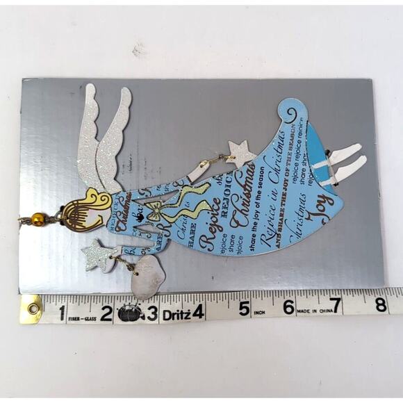 Rejoice In Christmas Angel Ornament Sunset Vista Designs Metal NEW NWT - Picture 5 of 7